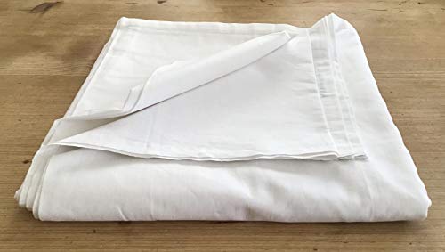 Bettlaken Betttuch weiß, 100% Baumwolle (160 x 280 cm) von Alpenwolle