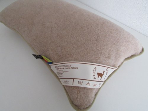 Kopfkissen Alpaca Wolle und Merinowolle Größe: 40x80, Füllung 100% Hohlfaserkugeln von Sandler AG 850g. von Alpenwolle