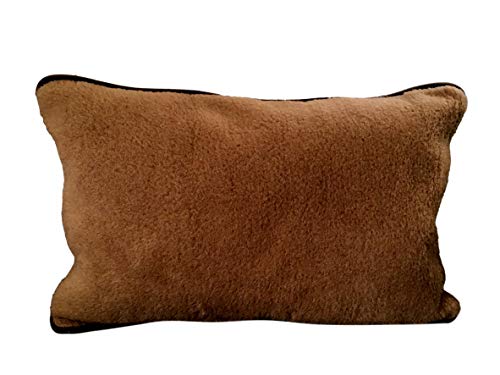 Kopfkissen aus Wolle, 20% Kamelwolle 80% Merinowolle + Füllung (40 x 60 cm, Wollfüllung) von Alpenwolle