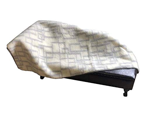 Wolldecke Tokio Tagesdecke Überwurf Couchdecke Sofadecke Decke 100% Merinowolle grau/wollweiß (140x200cm) von Alpenwolle