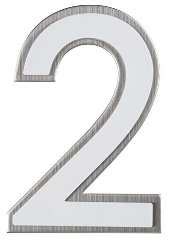 Alpertec 32271120 Edelstahl Hausnummer 2"mit Nacht-Orientierungslicht von Alpertec