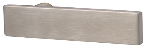 Alpertec 32458330K1 Türbeschlag Malibu Edelstahlfarbig lackiert Drückerpaar 8mm Vierkant passend zu flaches Langschild-und Rosttenpaar von Alpertec