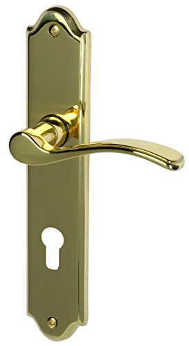 Alpertec 32760143 Lori-LS Messing poliert PZ Drückergarnitur Türdrücker Türbeschläge Neu, für Wohnungseingangstüren beidseitig Drücker Alpertec 32760143 Lori-LS Messing poliert PZ Drückergarnitur Türdrücker Türbeschläge Neu, für Wohnungseingangstüren beidseitig Drücker von Alpertec