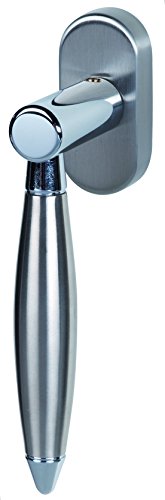 Alpertec 32882200K1 Edelstahl/Chrom Fenstergriff Lenny Fensterbeschlag Neu, für Fenster, Stiftlänge 35 mm von Alpertec
