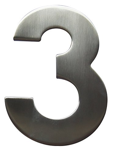 Alpertec 35150031K1 Hausnummer Nr. 3 Edelstahl satiniert Höhe: 120 mm inkl. Schrauben und Dübeln Alpertec 35150031K1 Hausnummer Nr. 3 Edelstahl satiniert Höhe: 120 mm inkl. Schrauben und Dübeln von Alpertec