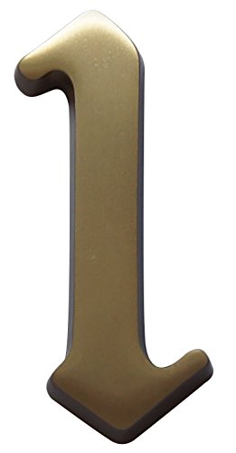 Alpertec 35160010K1 Hausnummer Nr. 1 Bronze satiniert Höhe: 120 mm inkl. Schrauben und Dübeln Alpertec 35160010K1 Hausnummer Nr. 1 Bronze satiniert Höhe: 120 mm inkl. Schrauben und Dübeln von Alpertec