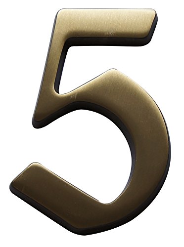Alpertec 35160050K1 Hausnummer Nr. 5 Bronze satiniert Höhe: 120 mm inkl. Schrauben und Dübeln Alpertec 35160050K1 Hausnummer Nr. 5 Bronze satiniert Höhe: 120 mm inkl. Schrauben und Dübeln von Alpertec