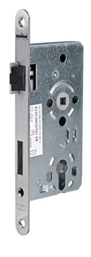 Alpertec 36053200 Einsteckschloß Objektschloß DIN LINKS für Wohnungseingangstüren PZ Edelstahl matt, Stulp 20 mm rund, Vierkant 8 mm Alpertec 36053200 Einsteckschloß Objektschloß DIN LINKS für Wohnungseingangstüren PZ Edelstahl matt, Stulp 20 mm rund, Vierkant 8 mm von Alpertec