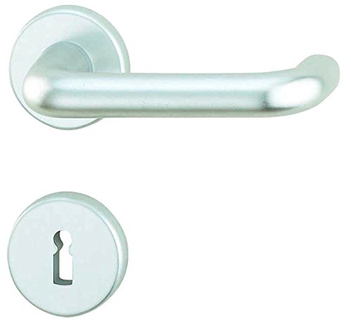 Alpertec 40400400K1 Aluminium Ursula-R Rosettengarnitur für Zimmertüren in Silber eloxiert BB Drückergarnitur Türdrücker Türbeschläge Neu Alpertec 40400400K1 Aluminium Ursula-R Rosettengarnitur für Zimmertüren in Silber eloxiert BB Drückergarnitur Türdrücker Türbeschläge Neu von Alpertec