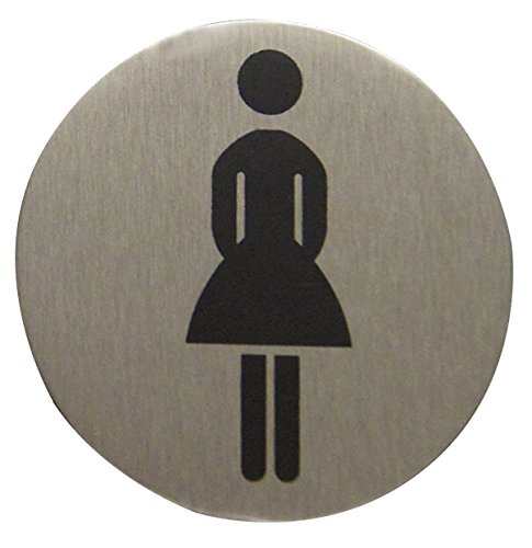 Alpertec 48060010 Tür-Schild WC Frauen D 75 mm von Alpertec