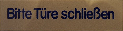 Alpertec 48060170 Alu Schild Bitte Tuer schliessen 60 x 60 mm von Alpertec