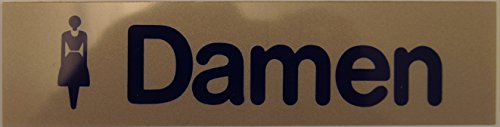 Alpertec 48060250 Alu Schild Damen 160 x 40 mm von Alpertec