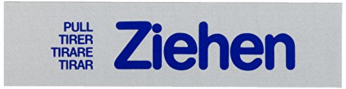 Alpertec 48070180 Wortschild Ziehen selbstklebend 160 x 40 mm von Alpertec