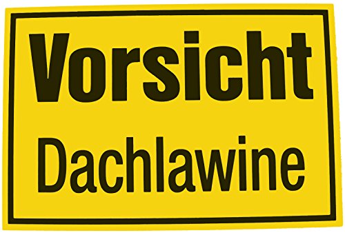 Alpertec 48071430 Schild Vorsicht Dachlawine gelb-schwarz Alpertec 48071430 Schild Vorsicht Dachlawine gelb-schwarz von Alpertec