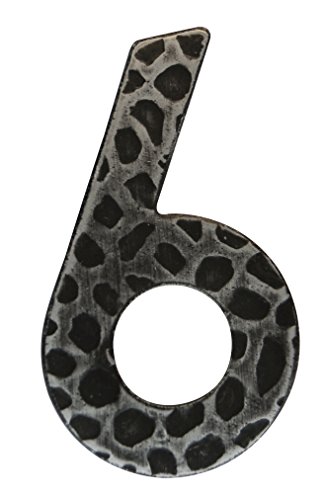 Alpertec 55209366K1 Hausnummer Nr. 6 Eisen Höhe: 120 mm Breite: 55 mm inkl. Schrauben und Dübeln Alpertec 55209366K1 Hausnummer Nr. 6 Eisen Höhe: 120 mm Breite: 55 mm inkl. Schrauben und Dübeln von Alpertec