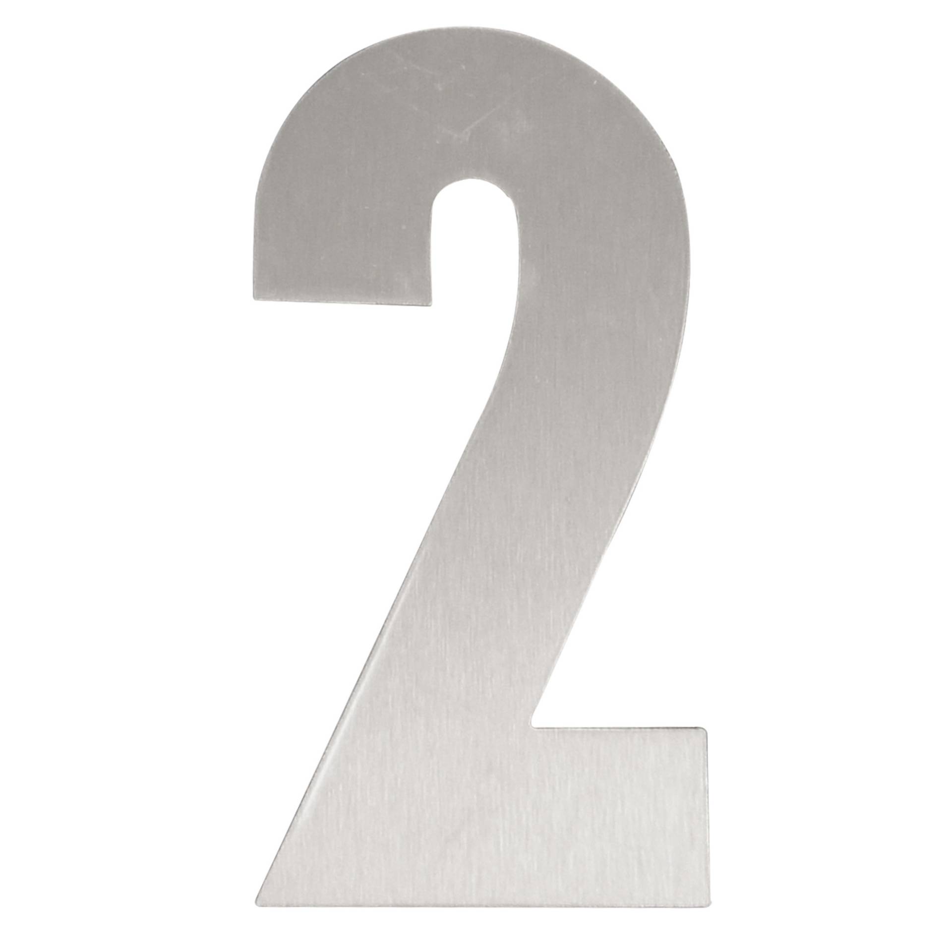 Alpertec Hausnummer '2' Edelstahl 16 cm Alpertec Hausnummer '2' Edelstahl 16 cm von Alpertec
