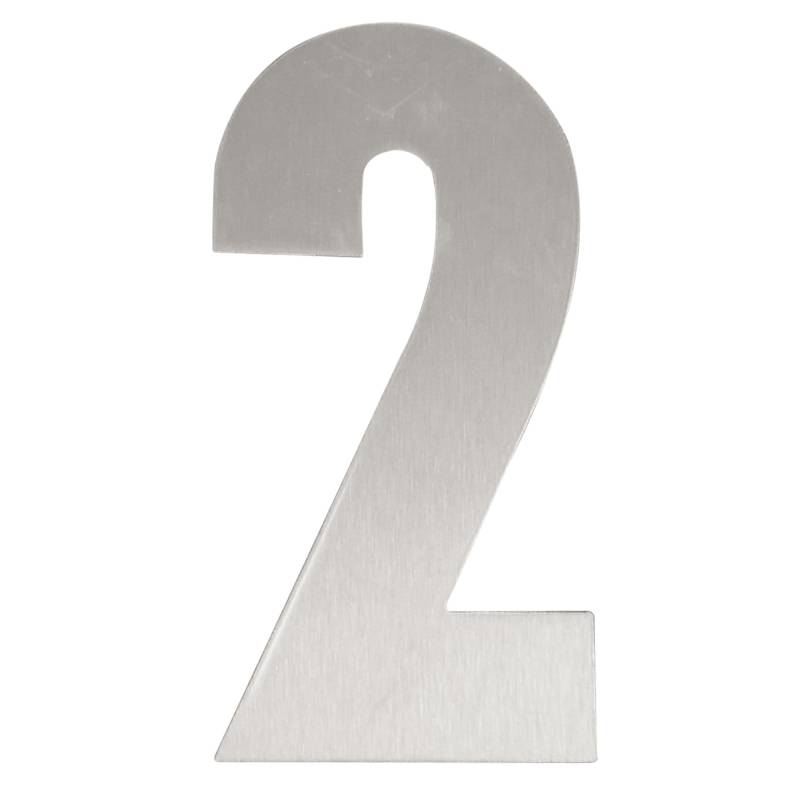 Alpertec Hausnummer '2' Edelstahl 16 cm Alpertec Hausnummer '2' Edelstahl 16 cm von Alpertec