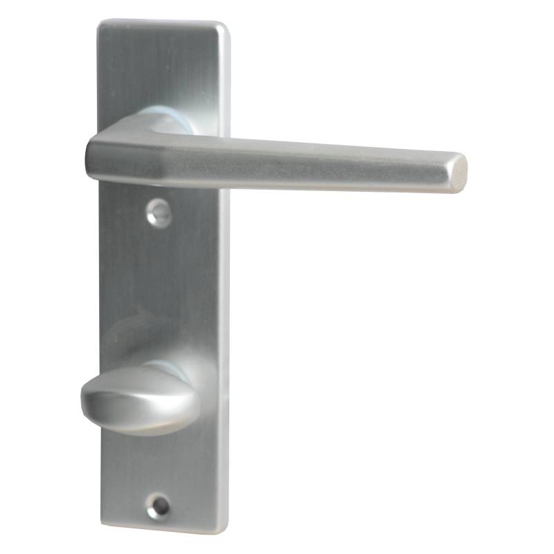 Alpertec Kurzschildgarnitur 'Florence' Aluminium F1 eloxiert, für Bad/WC von Alpertec