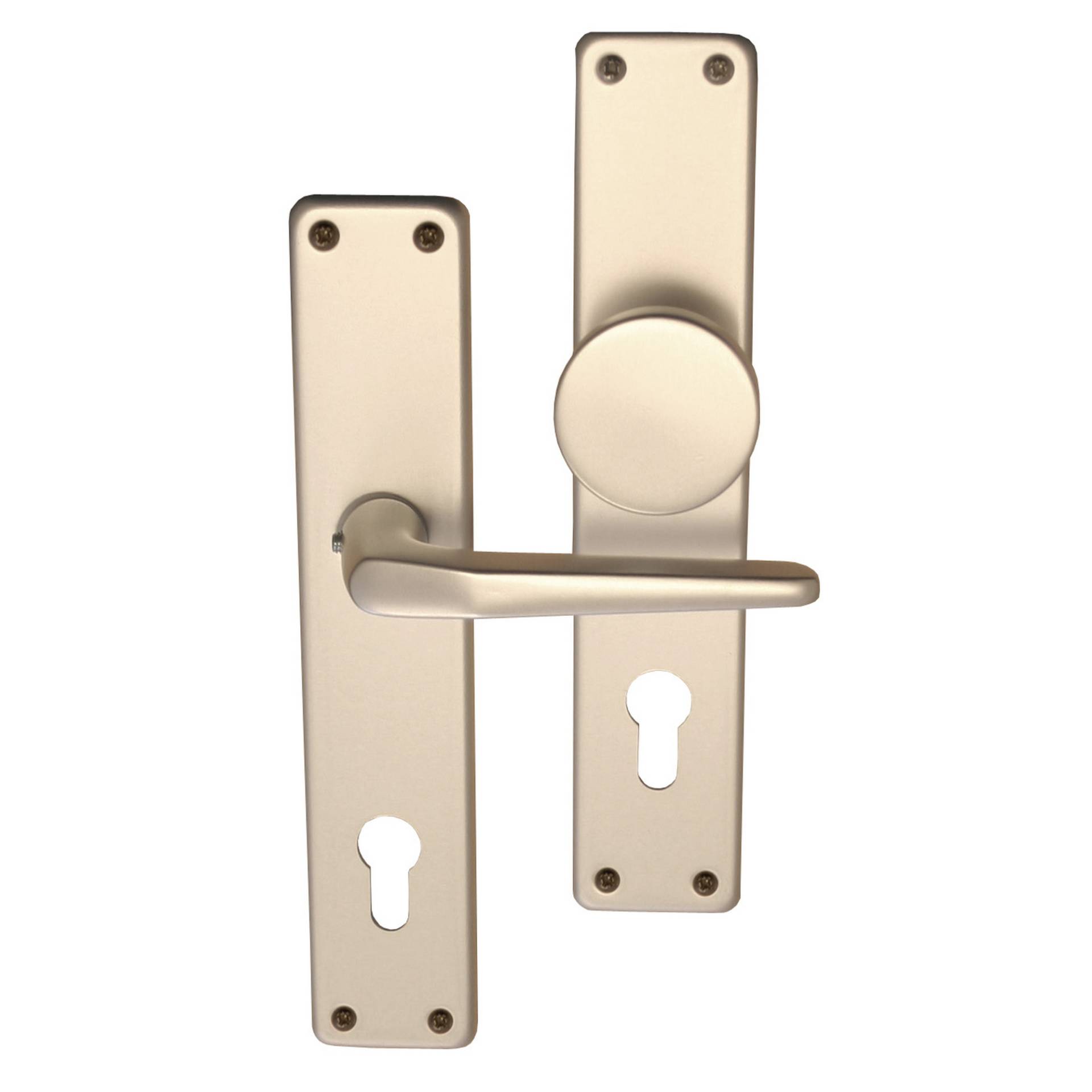 Alpertec Langschildgarnitur 'Tanja' PZ, Aluminium F2 eloxiert, rechts/links Alpertec Langschildgarnitur 'Tanja' PZ, Aluminium F2 eloxiert, rechts/links von Alpertec