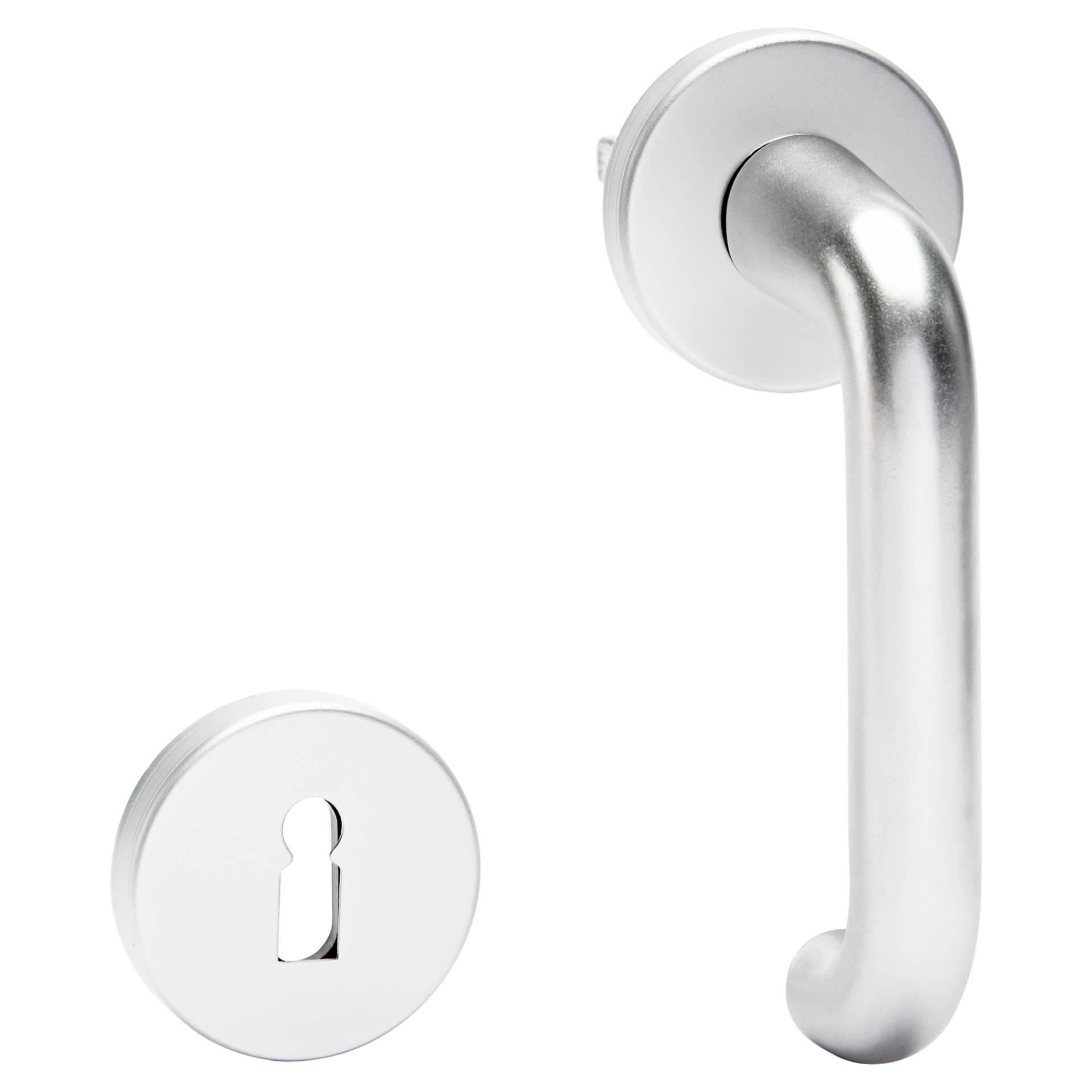 Alpertec Rosettengarnitur "Claudia" Aluminium rechts von Alpertec