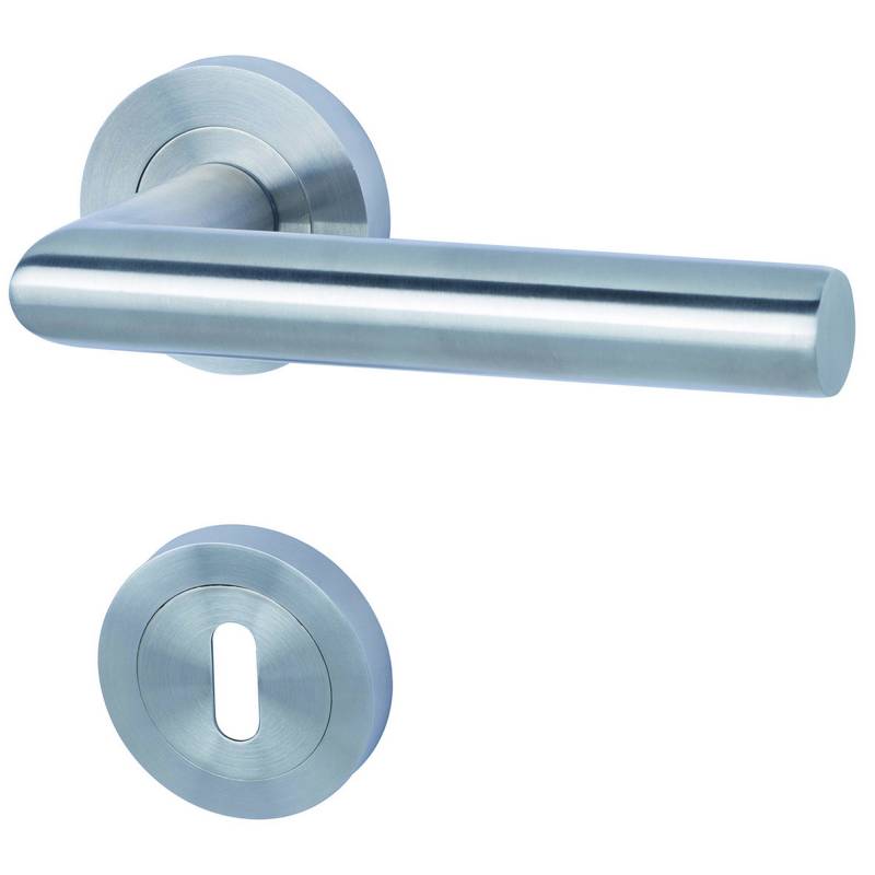 Alpertec Rosettengarnitur 'Solid 9' BB, Edelstahl satiniert von Alpertec
