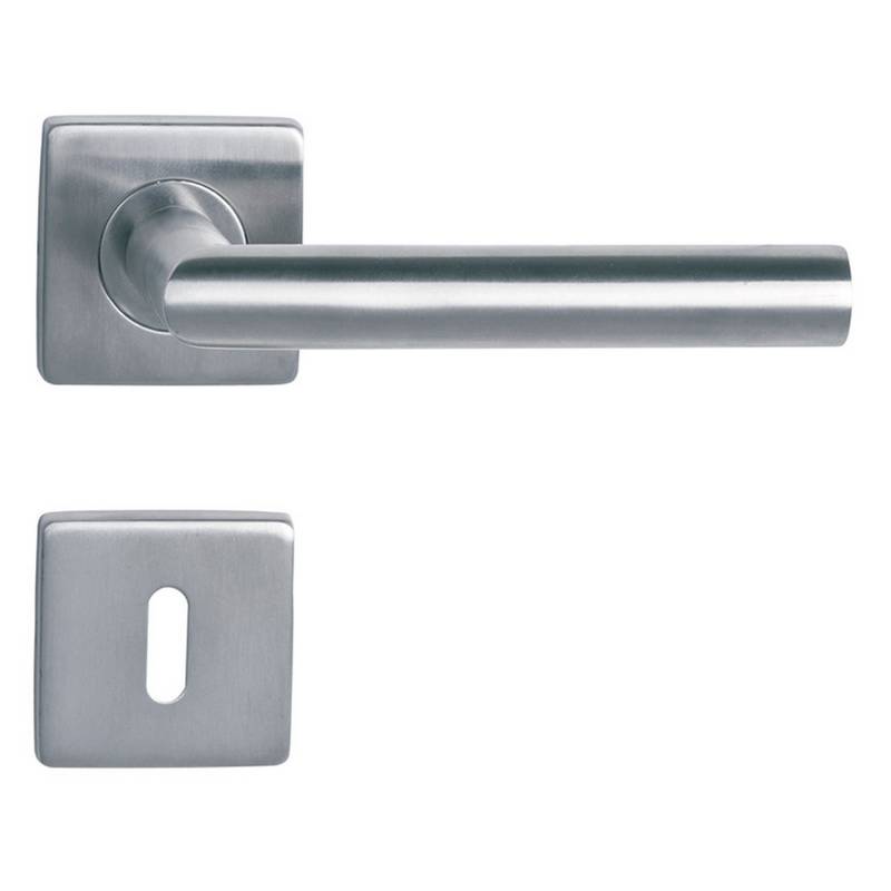 Alpertec Rosettengarnitur 'Solid' Edelstahl 1,2 x 5,3 x 5,3 cm von Alpertec