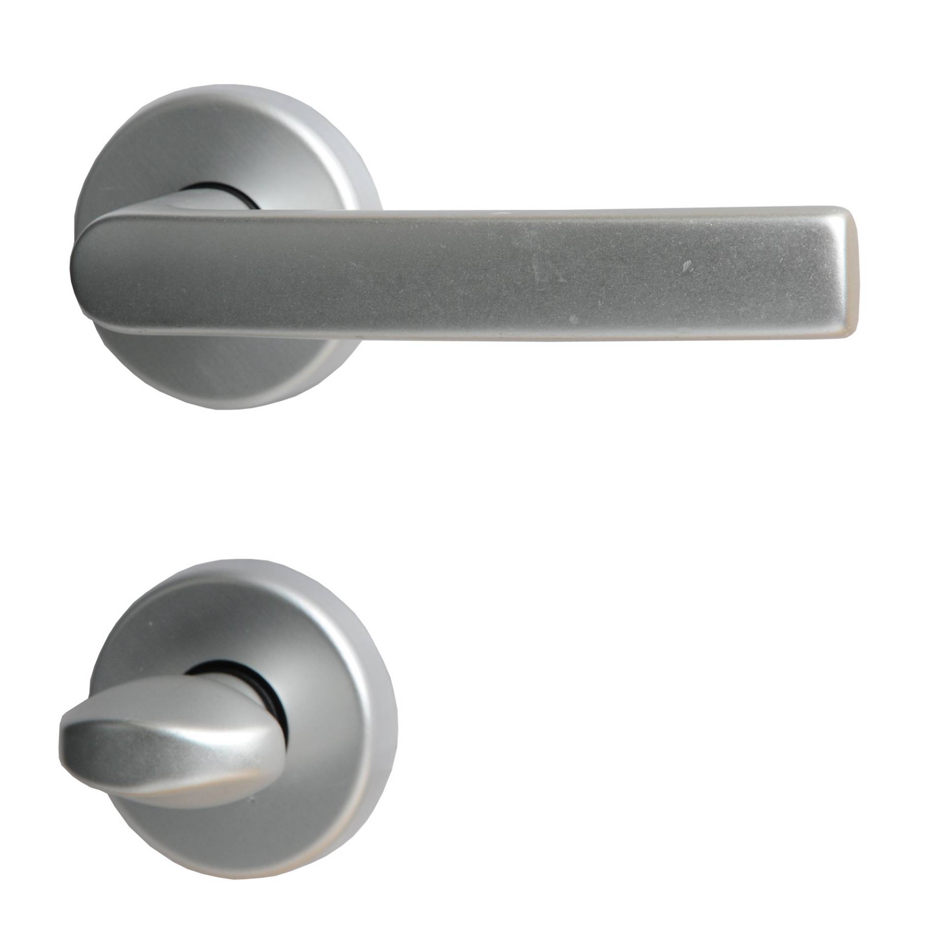 Alpertec Rosettengarnitur 'Verena' Aluminium F1 eloxiert, für Bad/WC von Alpertec