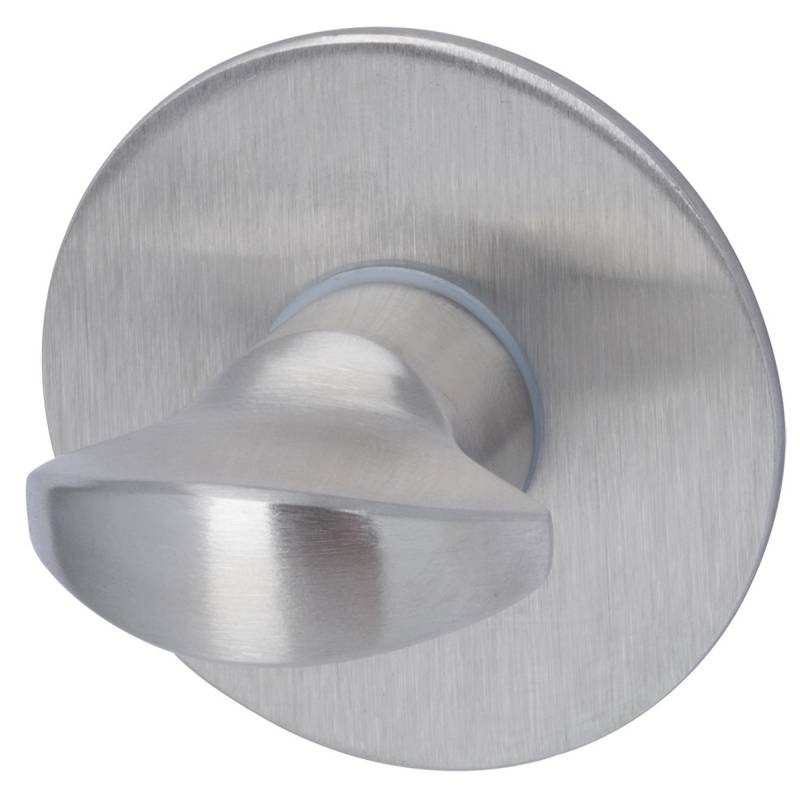 Alpertec Rosettenpaar 'Plano' Edelstahl satiniert/lackiert, für Bad/WC von Alpertec