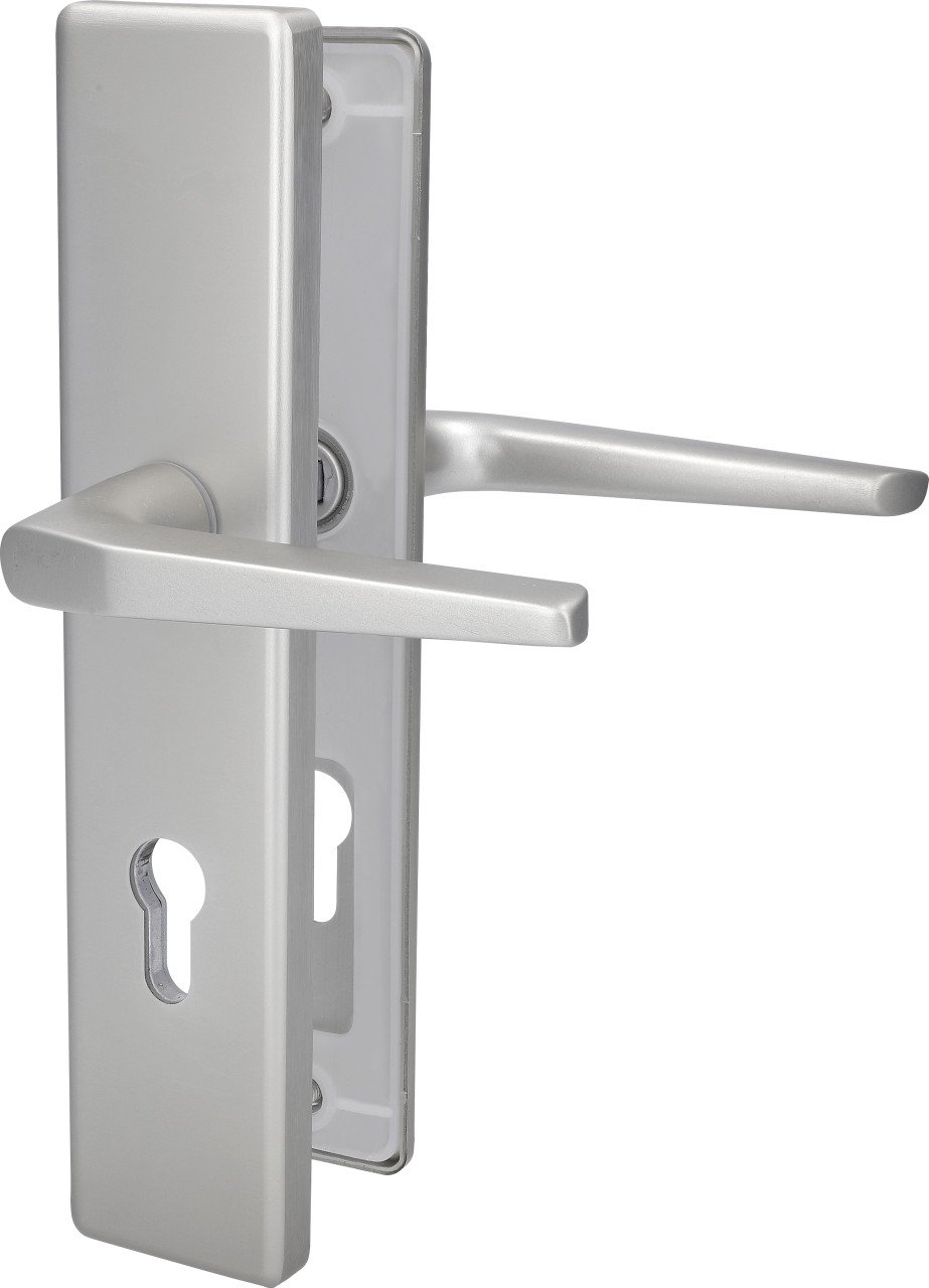 Alpertec Schutzbeschlag Tira Drücker/Drücker Aluminium silber 92 mm Alpertec Schutzbeschlag Tira Drücker/Drücker Aluminium silber 92 mm von Alpertec