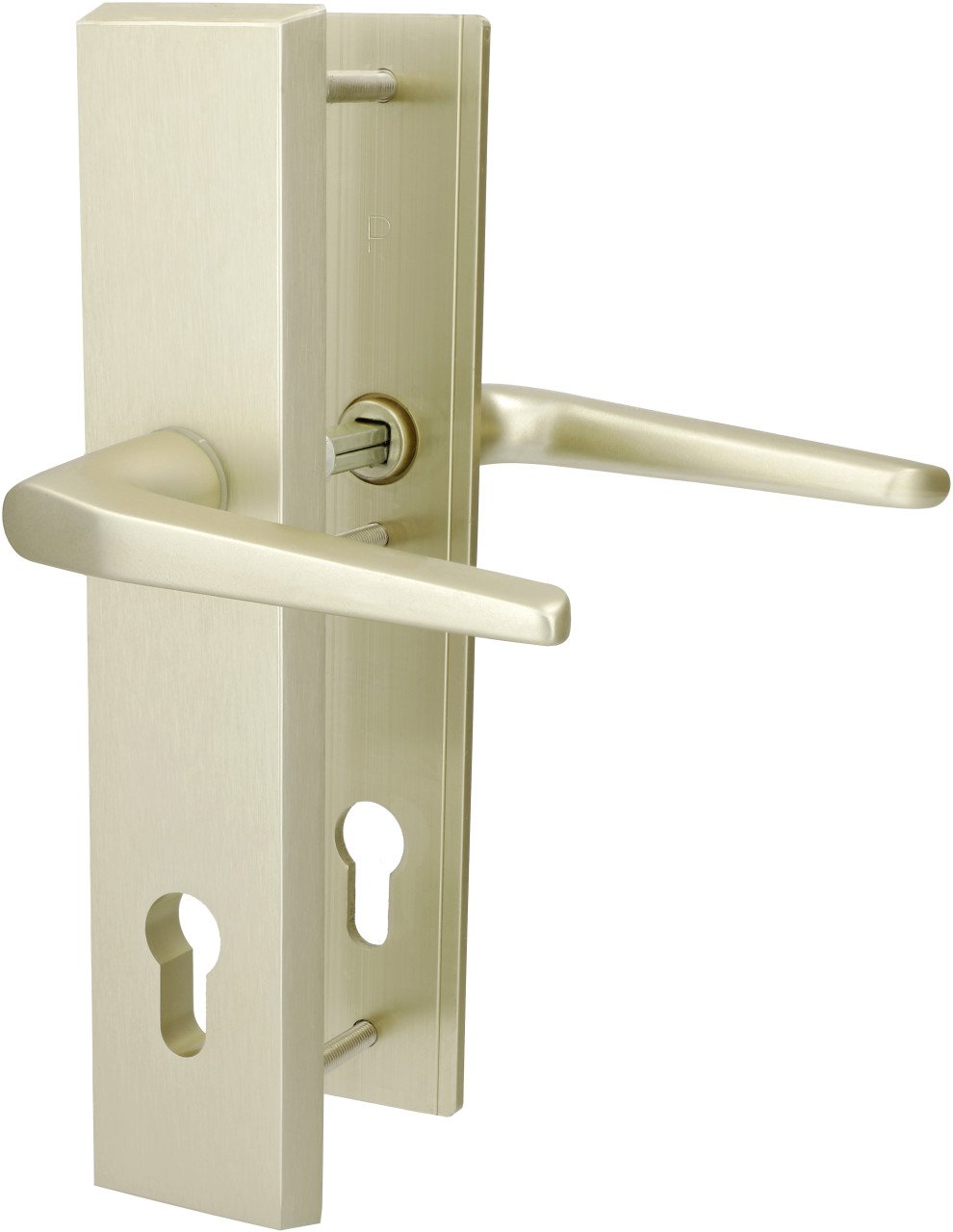 Alpertec Schutzbeschlag Tira Drücker/Drücker Aluminium neusilber 72 mm von Alpertec