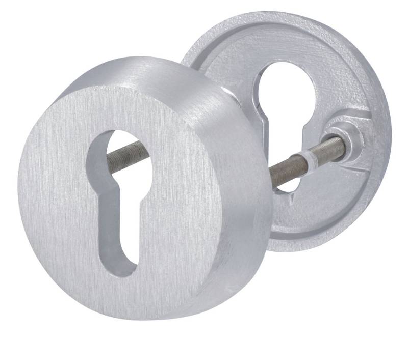 Alpertec Schutzrosette Ø 6,1 cm Aluminium silber von Alpertec