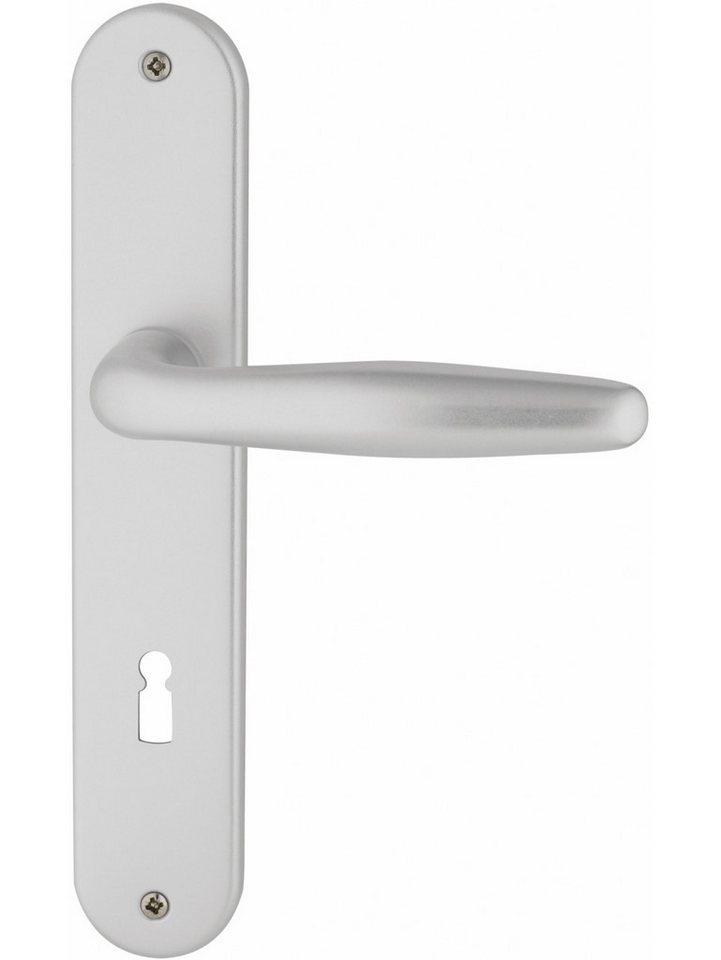 Alpertec Zimmertür Alpertec BB-Langschildgarnitur Ray II Aluminium F1 von Alpertec