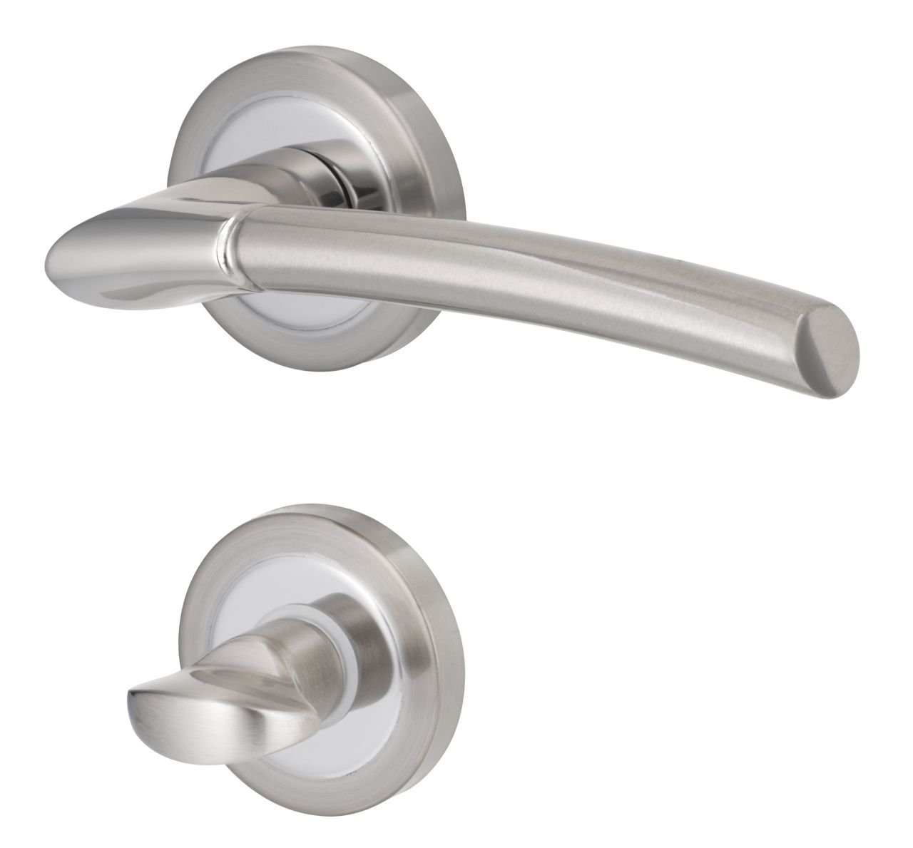 Alpertec WC-Rosettengarnitur Lena Messing Bi-Colour rund Alpertec WC-Rosettengarnitur Lena Messing Bi-Colour rund von Alpertec
