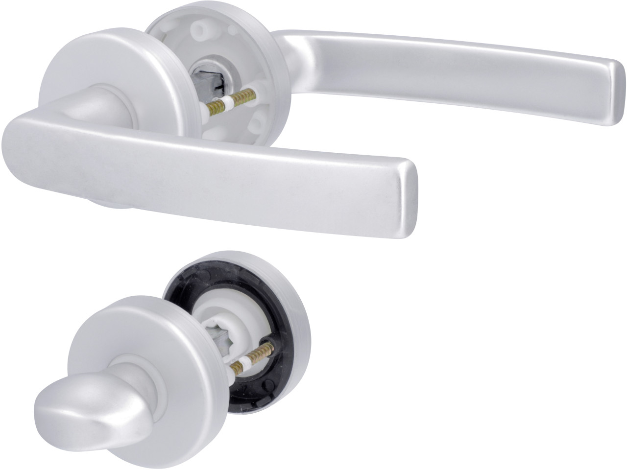 Alpertec WC-Rosettengarnitur Vanda Aluminium silber rund Alpertec WC-Rosettengarnitur Vanda Aluminium silber rund von Alpertec
