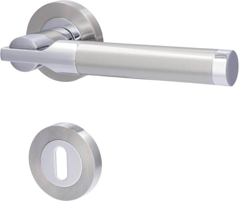 Alpertec Drückergarnitur Alpertec BB-Rosettengarnitur Solid 6 Edelstahl von Alpertec
