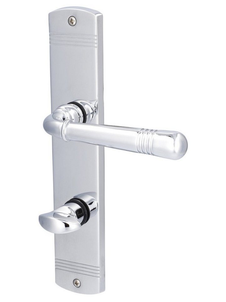 Alpertec Drückergarnitur Alpertec WC-Langschildgarnitur Sale Messing silber von Alpertec