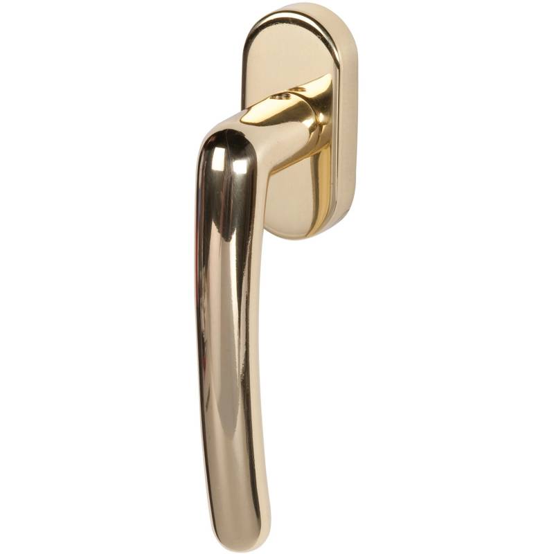 Fenstergriff Franziska 3,5 cm-Stift Messing Poliert von Alpertec