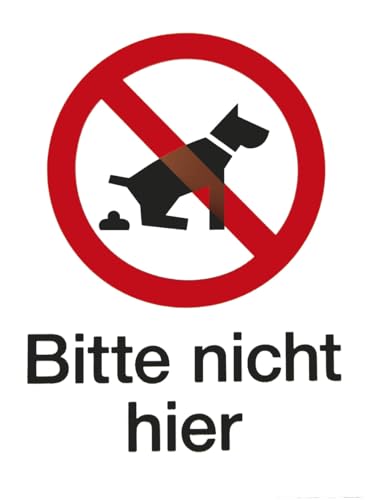 Schild Bitte nicht hier Schild Bitte nicht hier von Alpertec