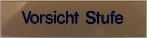 Wortschild Vorsicht Stufe von Alpertec