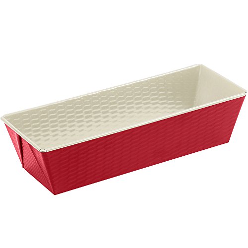 Alpfa Königskuchenform 30cm in rot/Creme, Keramik, 30 x 11 x 7.5 cm von Alpfa