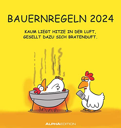 Bauernregeln 2024 - Postkarten-Kalender - Kalender-mit-Postkarten - zum-raustrennen - 16x17 von Alpha Edition