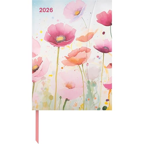 Bright Flowers 2026 - Diary - Buchkalender - Taschenkalender - 16x22: Magneto Diary von N NEUMANNVERLAGE