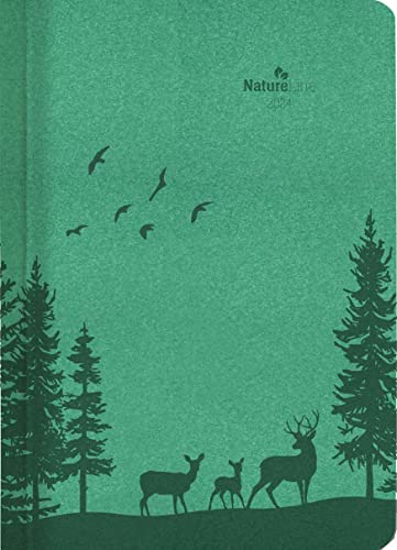 Buchkalender Nature Line Forest 2024 - Taschen-Kalender A5 - 1 Tag 1 Seite - 416 Seiten - Umwelt-Kalender - mit Hardcover - Alpha Edition von Alpha Edition