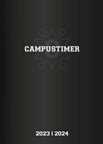 Campustimer Black - A6 Semester-Planer - Studenten-Kalender 2023/2024 - Notiz-Buch - schwarz - Weekly - Alpha Edition von Alpha Edition