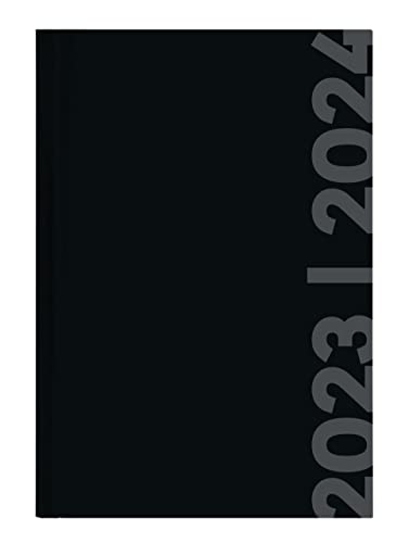 Collegetimer Black Label 2023/2024 - Schüler-Kalender A6 (10x15 cm) - schwarz - Day By Day - 352 Seiten - Terminplaner - Notizbuch - Alpha Edition von Alpha Edition