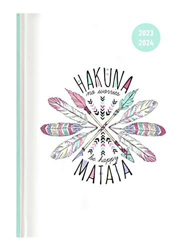 Collegetimer Hakuna Matata 2023/2024 - Schüler-Kalender A5 (15x21 cm) - Day By Day - 352 Seiten - Terminplaner - Notizbuch - Alpha Edition (Collegetimer A5 Daily) von Alpha Edition