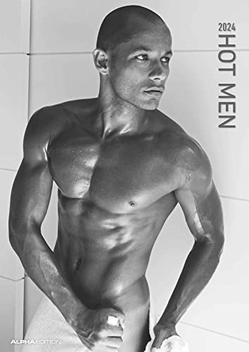 Hot Men 2024 - Bildkalender 29,7x42 cm - Männer - erotischer Kalender - hochwertiger Erotikkalender - schwarz-weiß - Wandplaner - Wandkalender von Alpha Edition