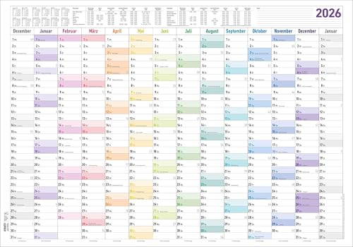 Jahresplaner XL 14 Monate 2026 - Plakat-Kalender 100x70 cm - Jahresübersicht - Ferienübersicht - Arbeitstagezählung - Alpha Edition Jahresplaner XL 14 Monate 2026 - Plakat-Kalender 100x70 cm - Jahresübersicht - Ferienübersicht - Arbeitstagezählung - Alpha Edition von Alpha Edition