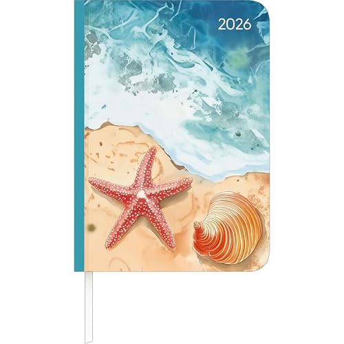 Lady Journal Beach 2026 - Taschenkalender A6 (10,7x15,2 cm) - Weekly - 192 Seiten - Notiz-Buch - Termin-Planer - Alpha Edition von Alpha Edition
