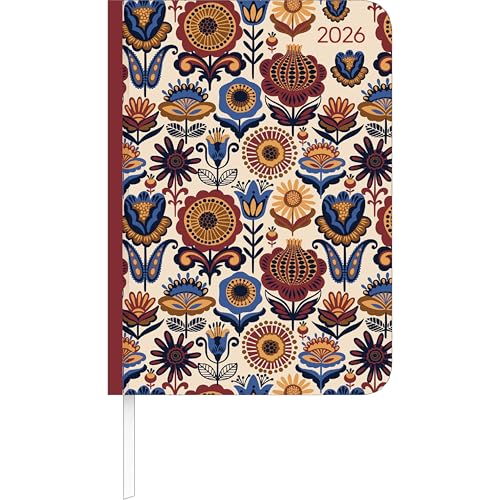 Lady Journal Paisley 2026 - Taschenkalender A6 (10,7x15,2 cm) - Weekly - 192 Seiten - Notiz-Buch - Termin-Planer - Alpha Edition von Alpha Edition